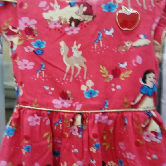 ( SOLD ) Disney Snow White Woven Party Dress For Girls.2018 Release - Pre Owned - Picture 2 of 3